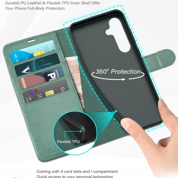 TUCCH Galaxy A55 SG Wallet Case - Picture 7 of 8